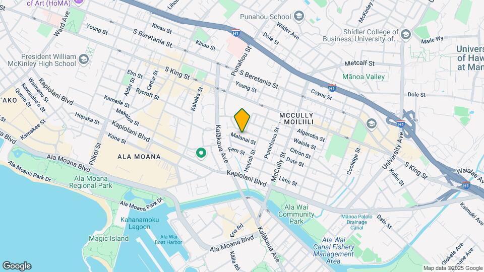 1740 Malanai St, Unit C Mapa y Detalles de la Ubicación