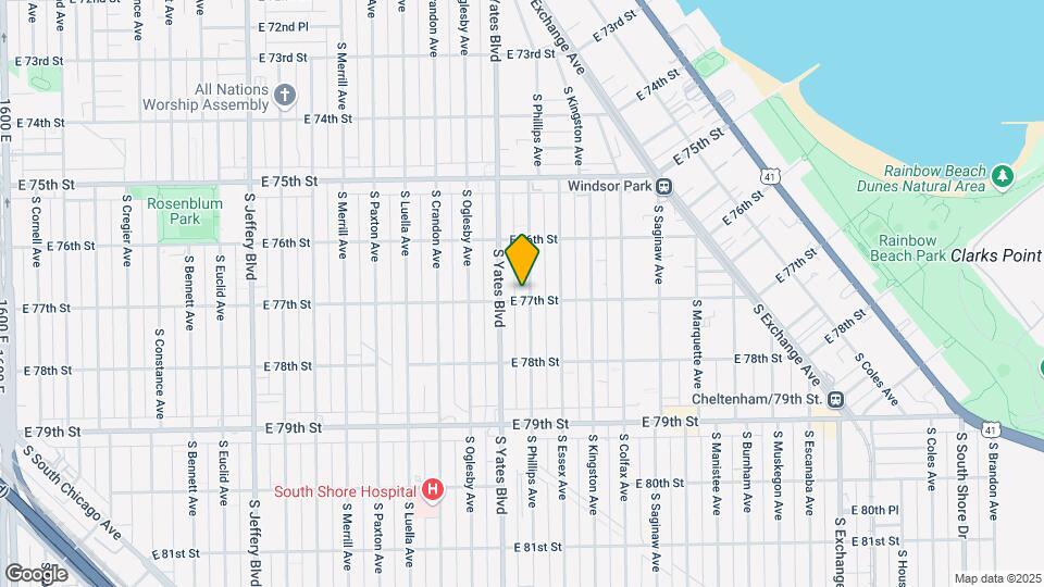 7648 S Phillips Ave Map and Location Details