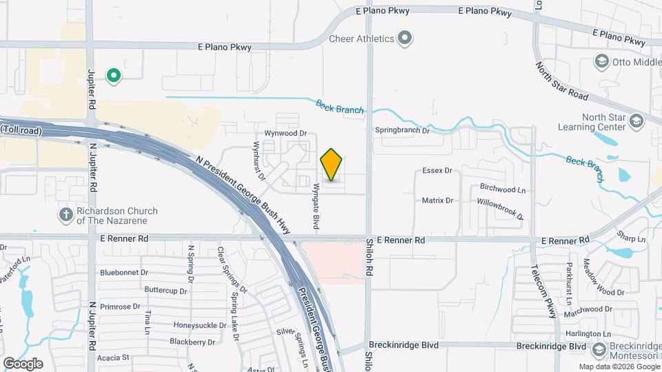 3521 Treasure Dr Map and Location Details