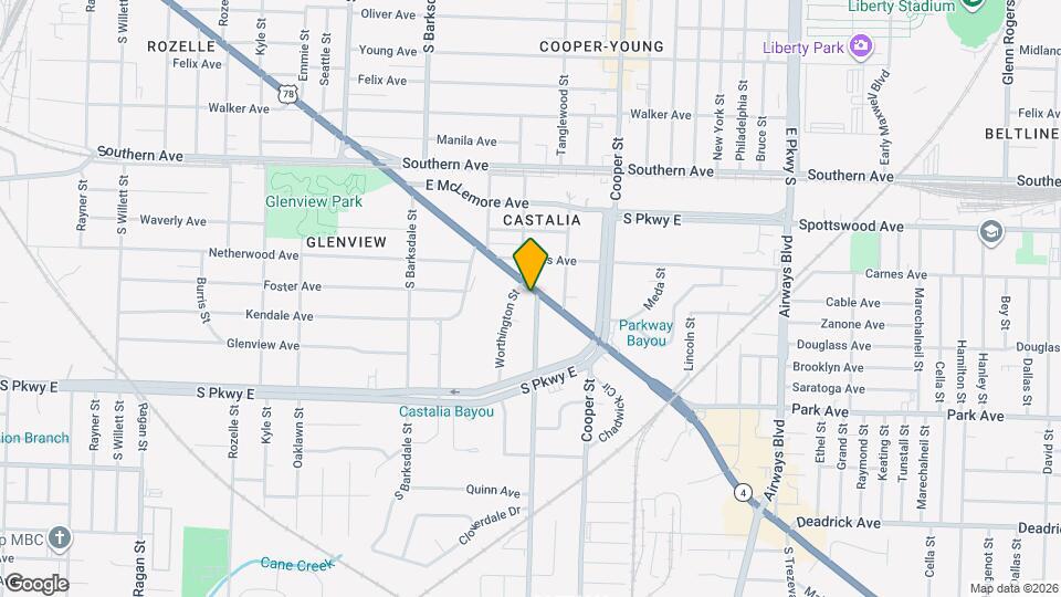 2045 Lamar Ave Map and Location Details