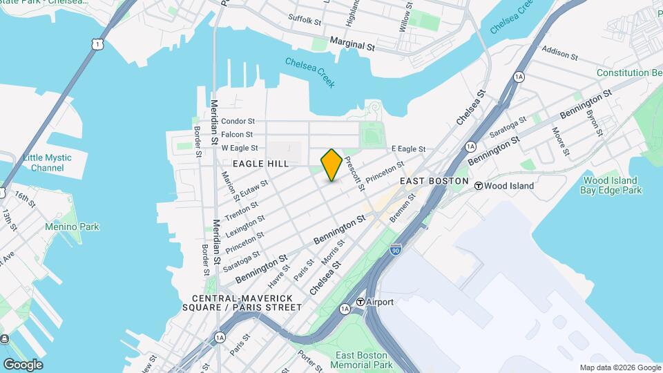 215 Lexington St Map and Location Details