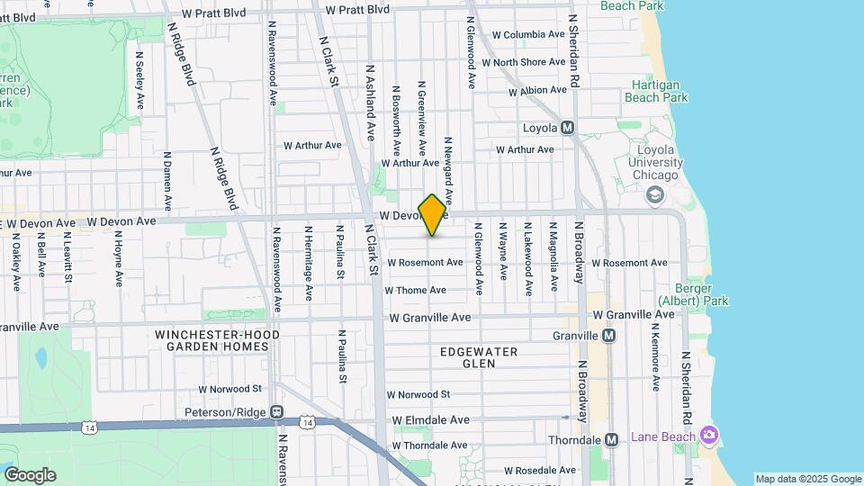 1456 Highland Ave Map and Location Details