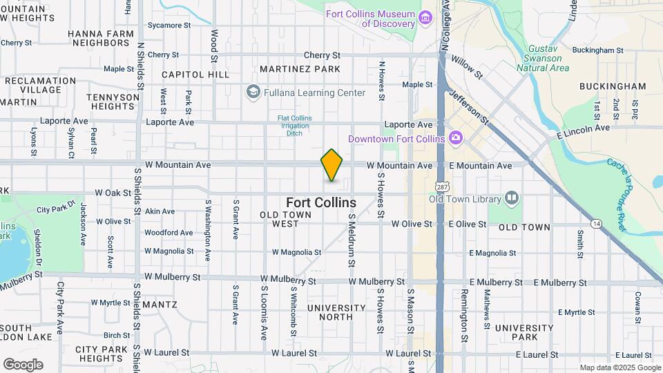 424 W Oak St Map and Location Details