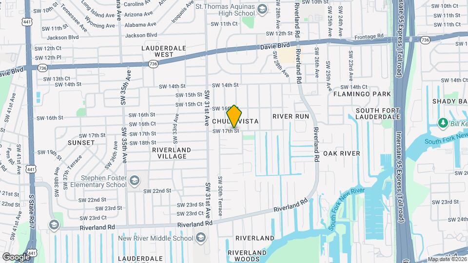 2962 SW 17th St Map and Location Details