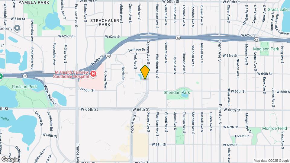 6420 Xerxes Ave S Map and Location Details