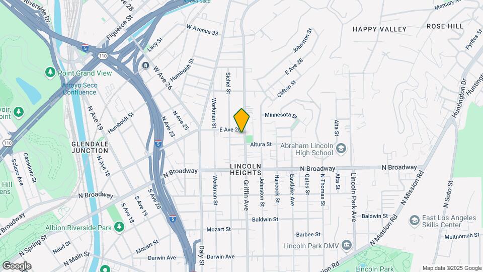 2521 Griffin Ave Map and Location Details