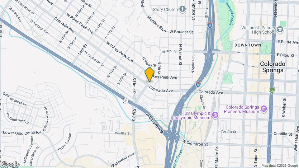 728 W Colorado Ave Map and Location Details