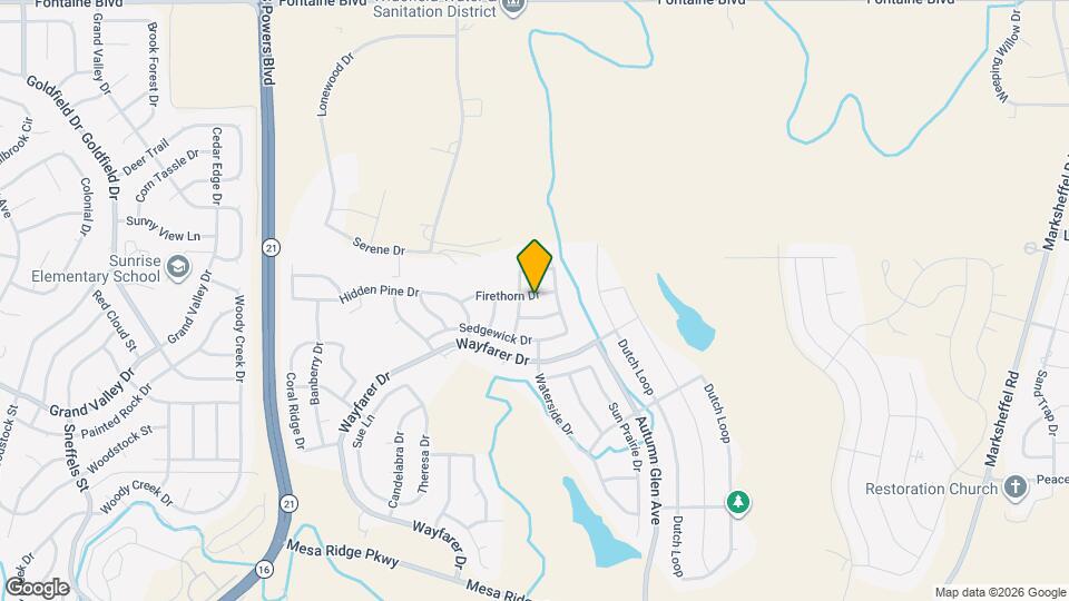 8327 Firethorn Dr Map and Location Details