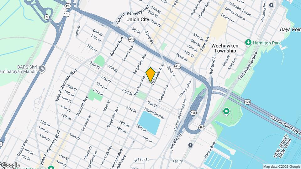 2509 Palisade Ave Mapa y Detalles de la Ubicación