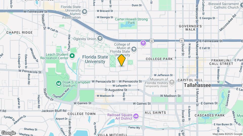 Broward Hall Map and Location Details