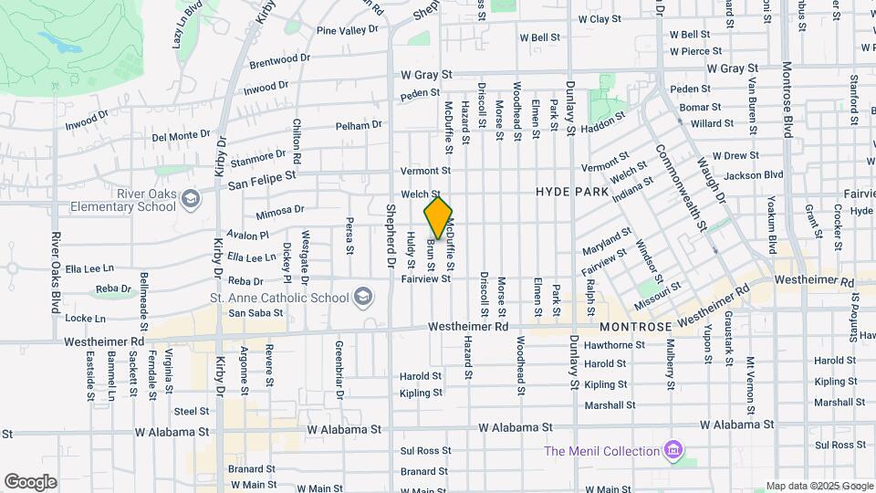 2205 Brun St Map and Location Details