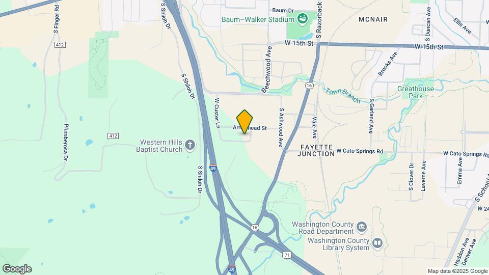 1822 S Custer Ln Map and Location Details