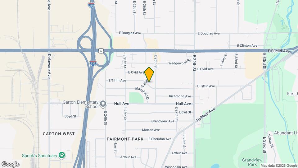 2564 E Tiffin Ave Map and Location Details