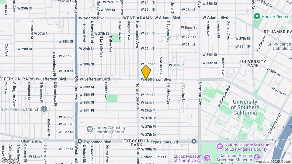 1452-1460 W Jefferson Blvd Mapa y Detalles de la Ubicación