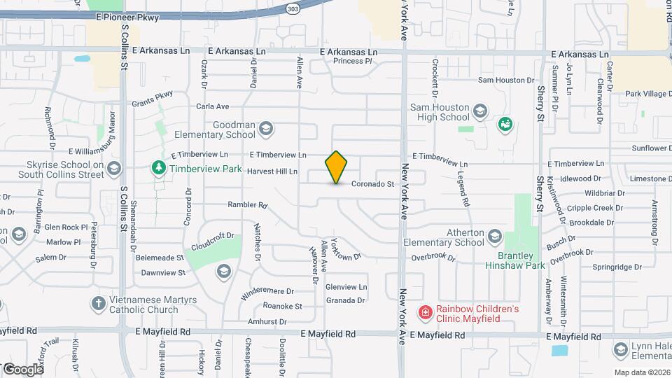 1700 Coronado St Map and Location Details