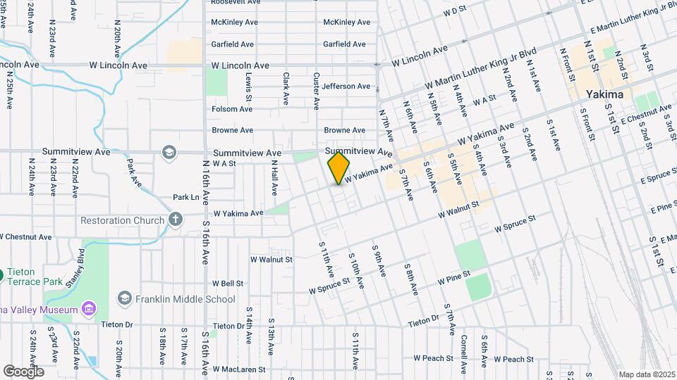 912 W Yakima Ave Map and Location Details