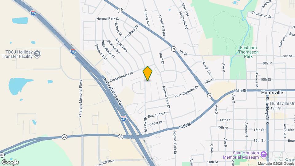 601 Hickory Dr Map and Location Details