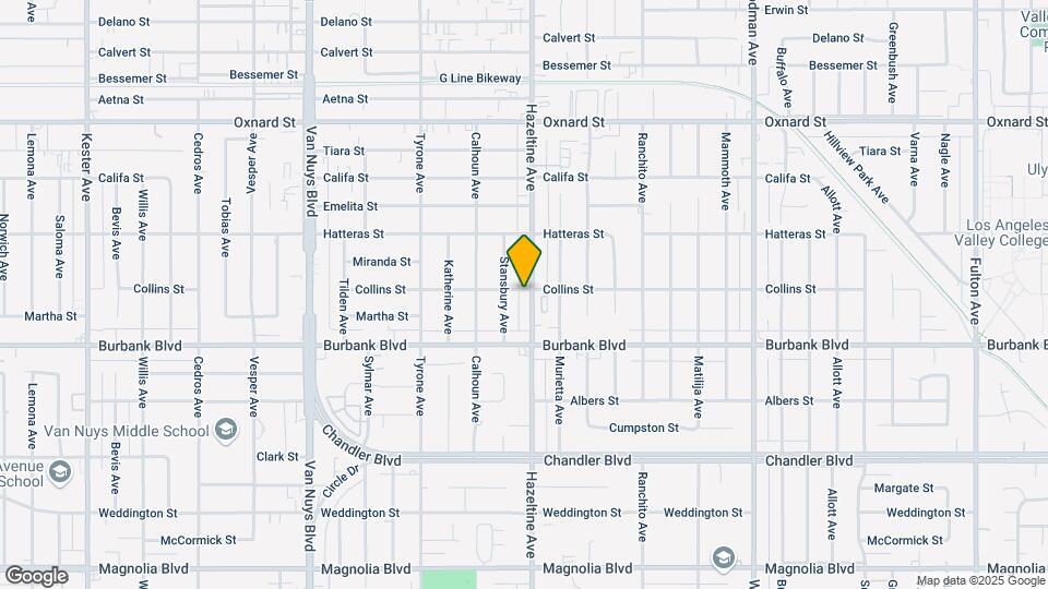 5655 Hazeltine Ave Map and Location Details