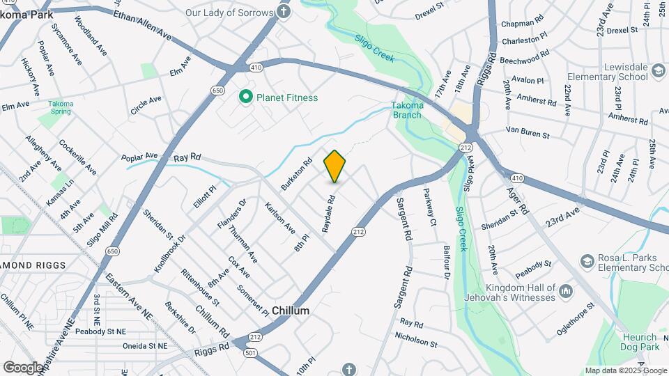 1206 Raydale Rd Map and Location Details