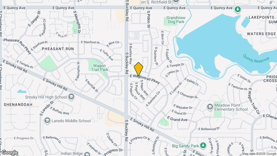 17032 E Wagontrail Pkwy Mapa y Detalles de la Ubicación