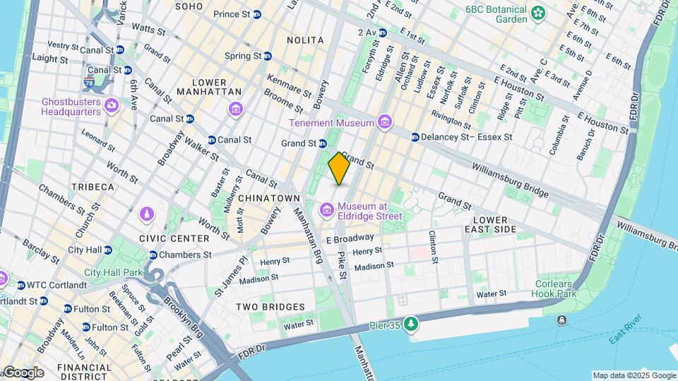 54 Eldridge St Map and Location Details