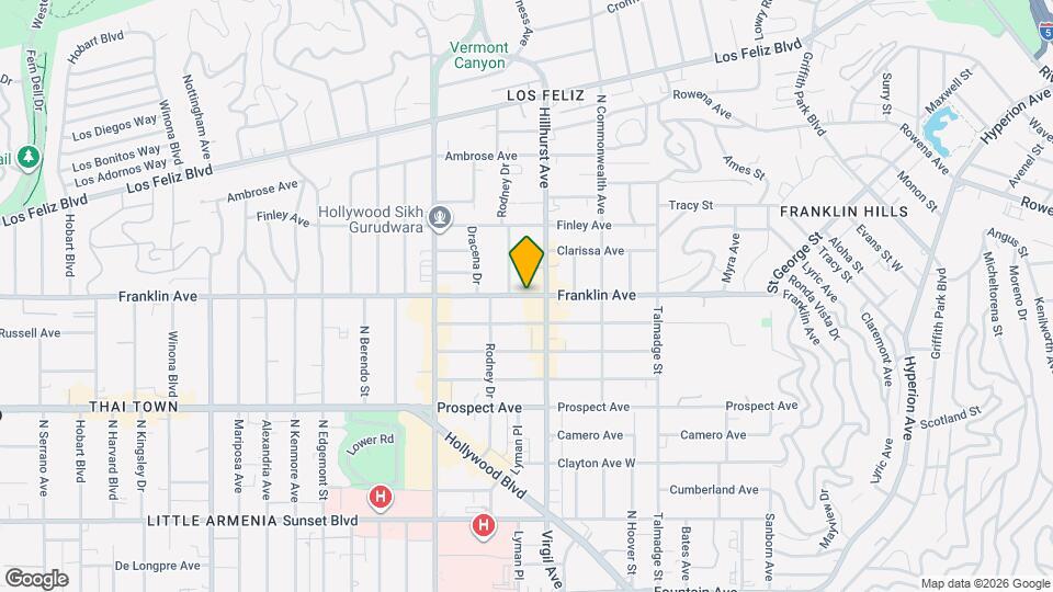 4610 Franklin Ave Mapa y Detalles de la Ubicación