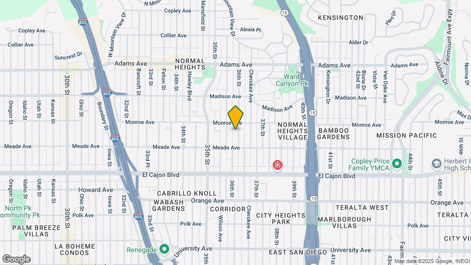 4460 36th St Map and Location Details