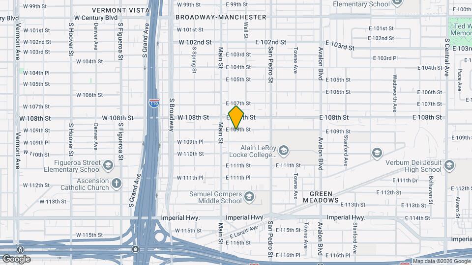 132 E 109th St Map and Location Details