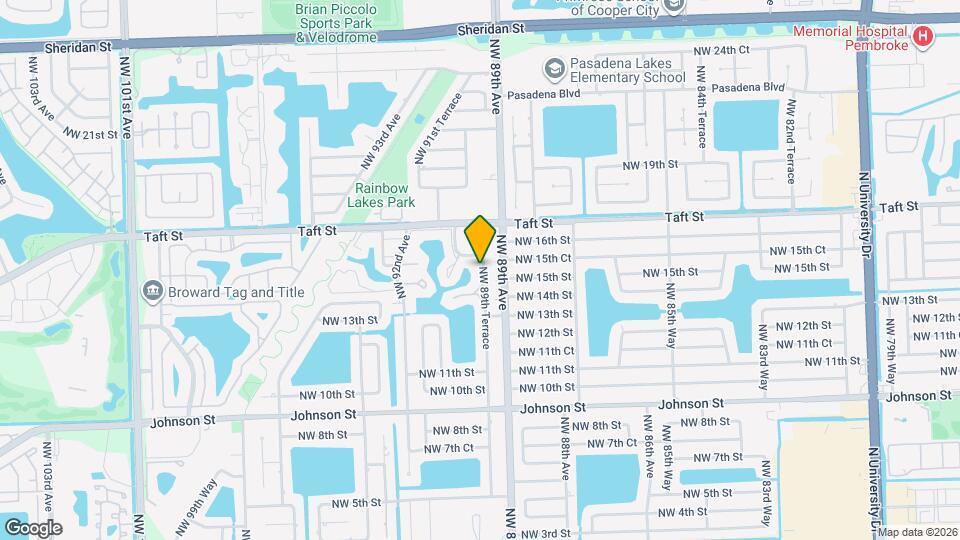 1504 NW 89th Ter Mapa y Detalles de la Ubicación