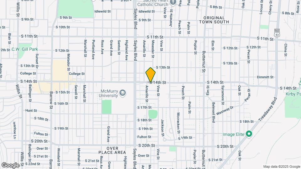 1841 S 14th St Map and Location Details