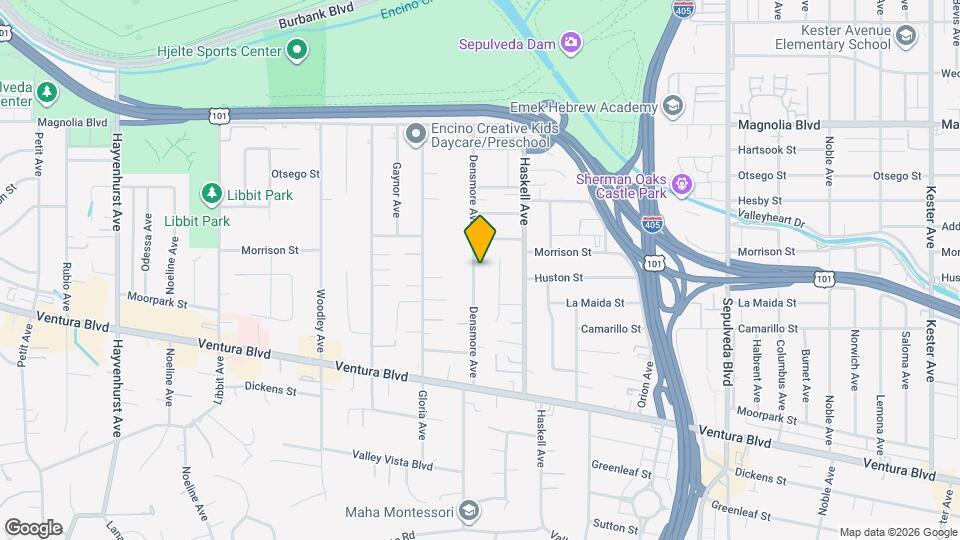 4950 Densmore Ave Map and Location Details