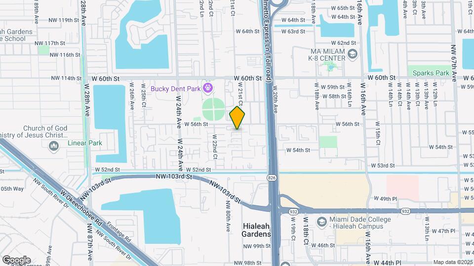 5490 W 21st Ct, Unit 3 Map and Location Details
