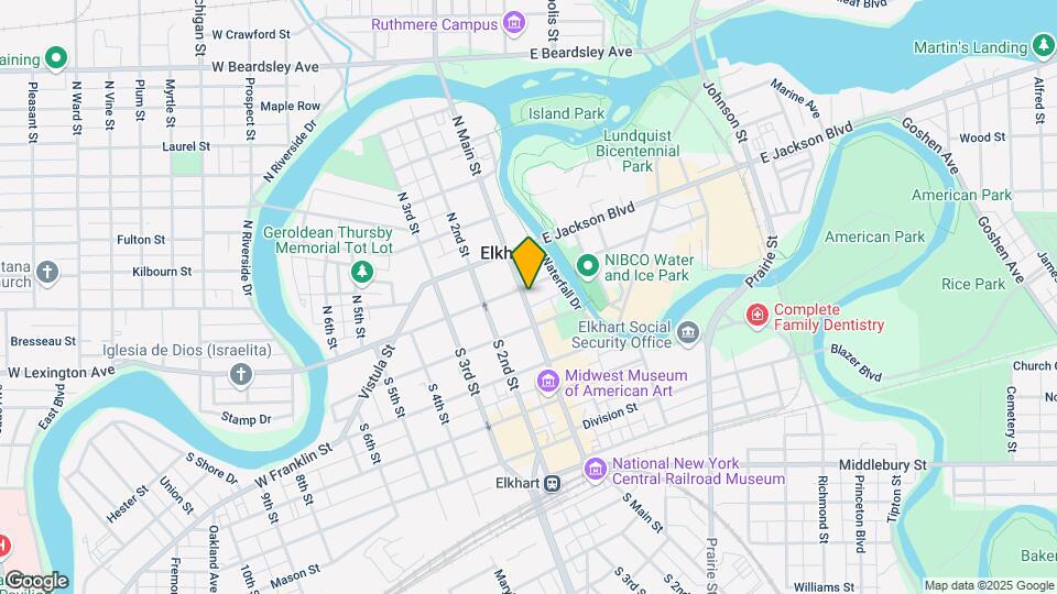 206 S Main St, Unit Second Floor Map and Location Details