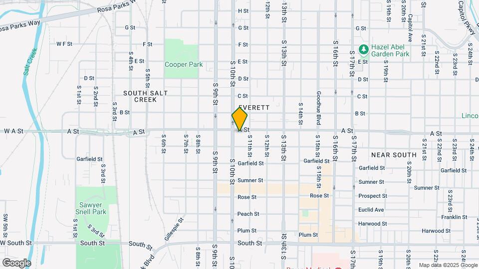 1025 A St Mapa y Detalles de la Ubicación
