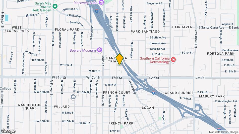 1805 N Spurgeon St Map and Location Details