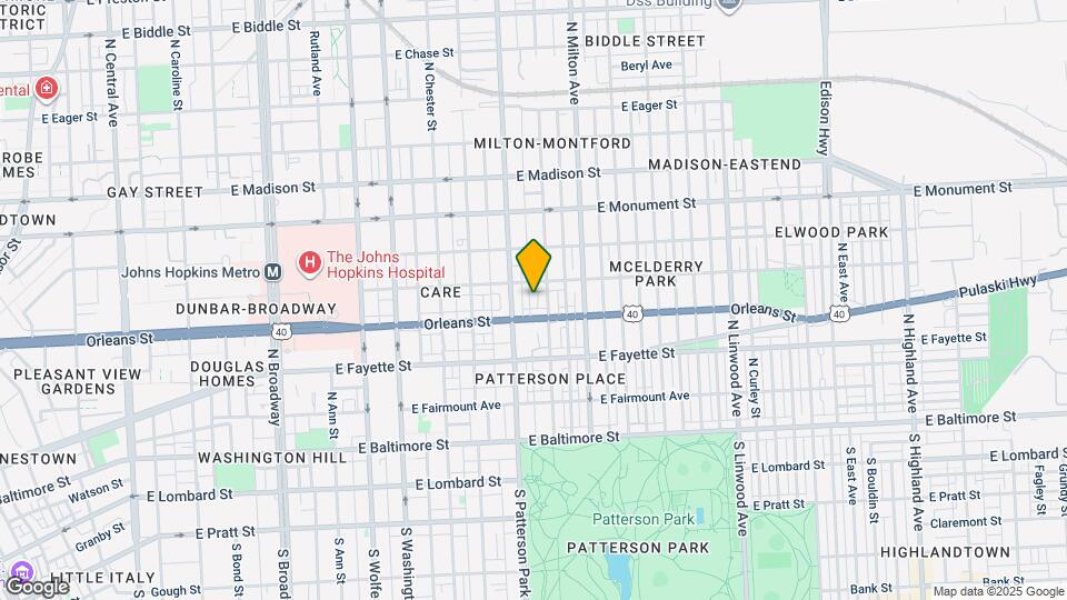 415 N Bradford St Map and Location Details