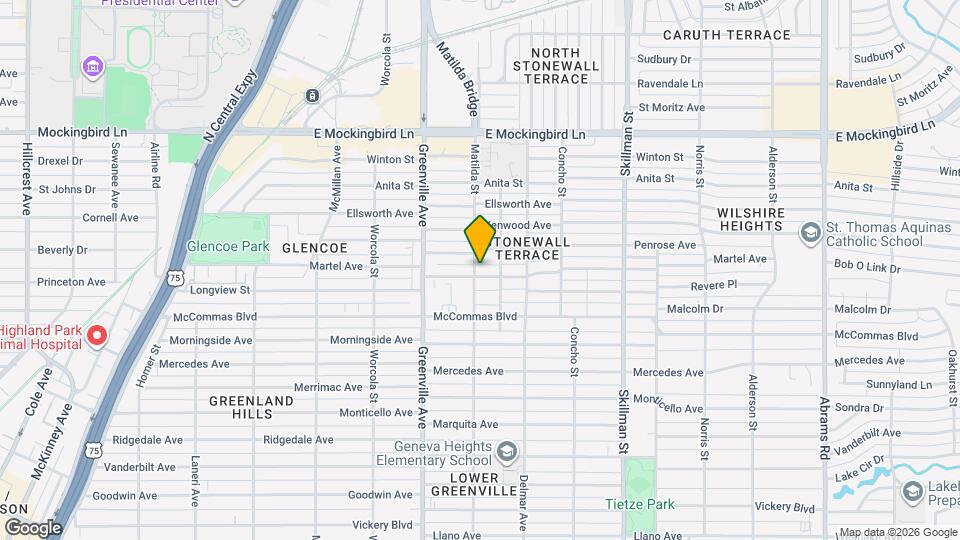 5803 Martel Ave Map and Location Details