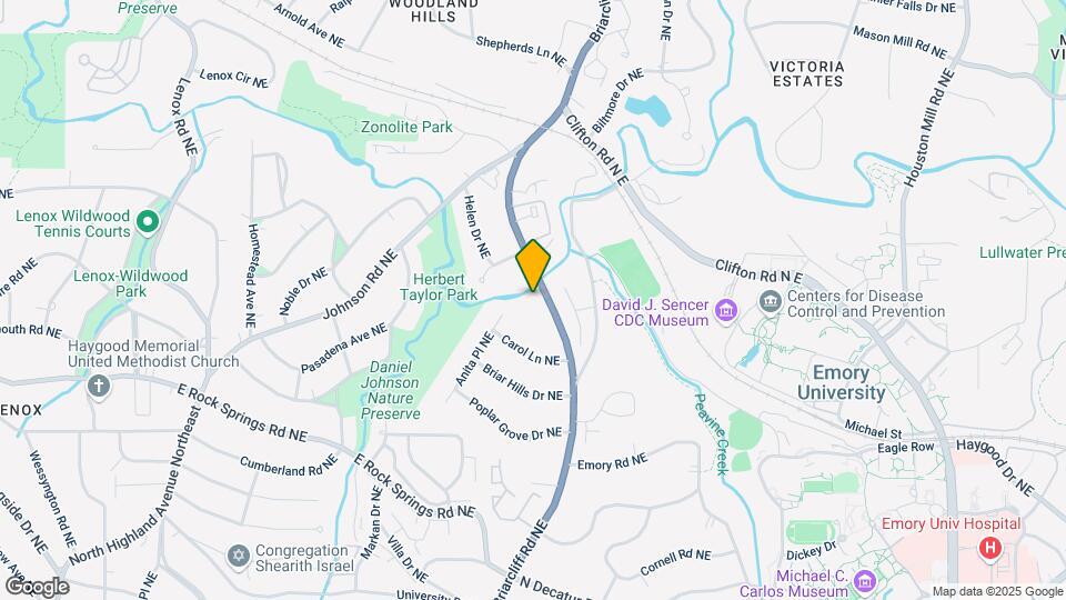 1628 Briarcliff Rd NE Map and Location Details