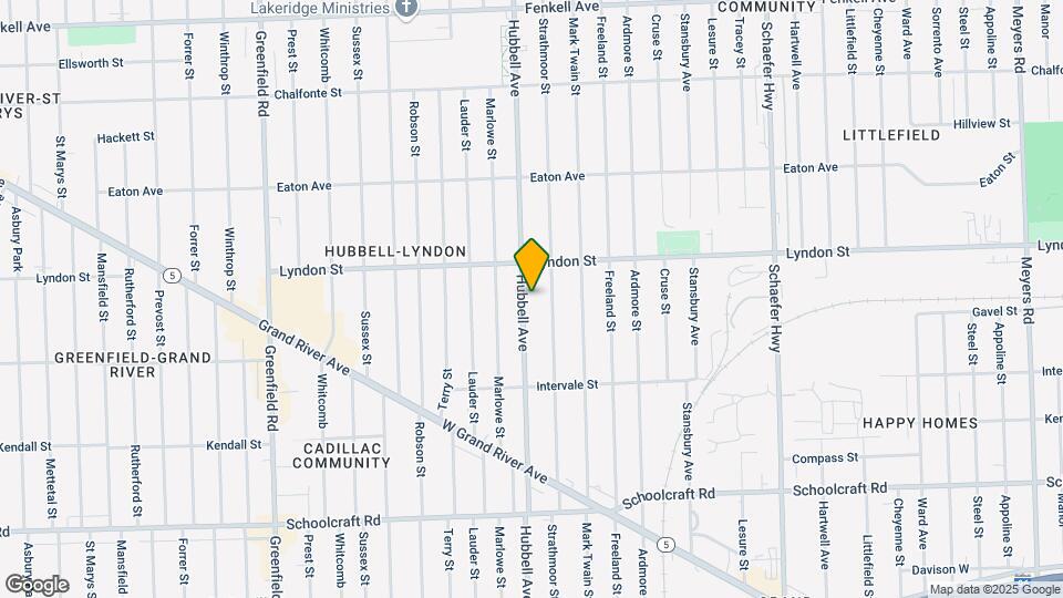 14376 Hubbell Ave Mapa y Detalles de la Ubicación