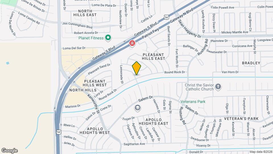 4933 Round Rock Dr Map and Location Details