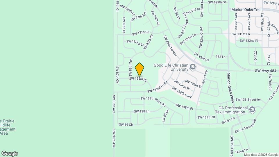 8795 SW 135th Pl Map and Location Details