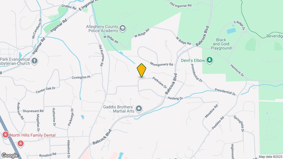 1466 Parkview Dr Map and Location Details