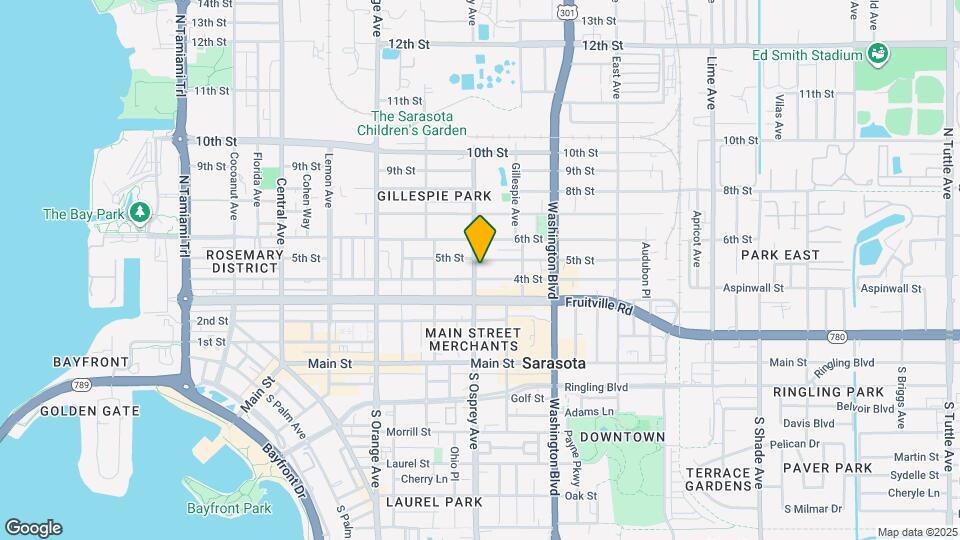 406 N Osprey Ave, Unit b Map and Location Details