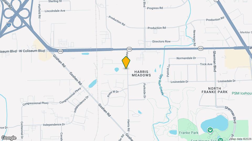 4111 Harris Rd Map and Location Details