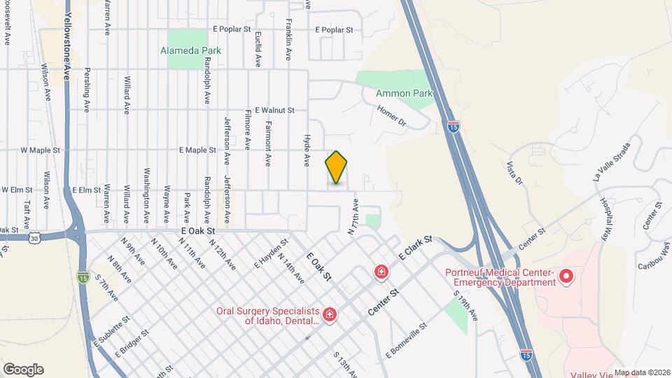 1422 E Elm St Map and Location Details