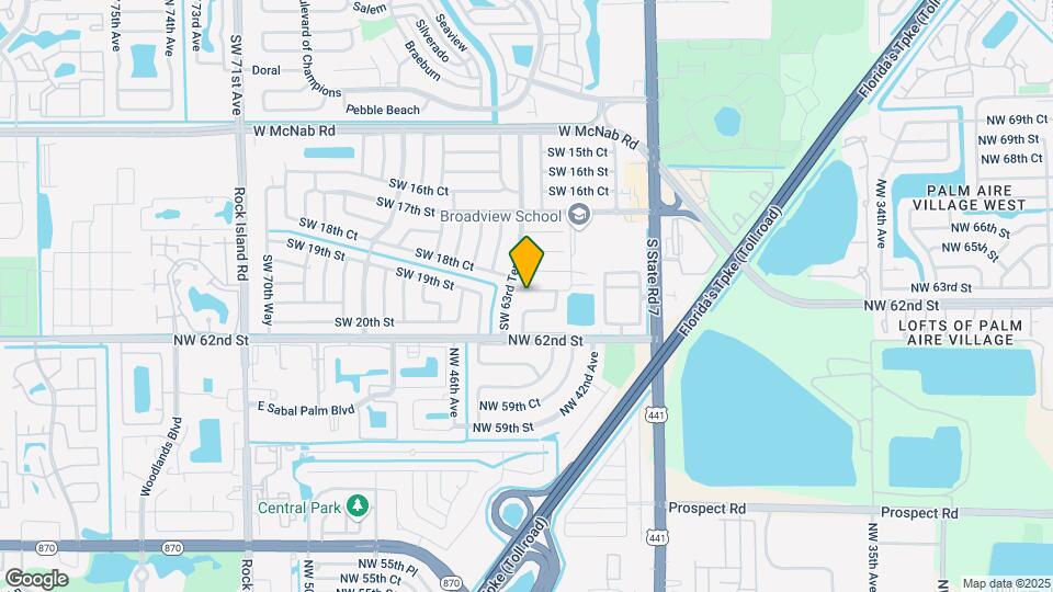 6300 SW 19th St-Unit -studio Mapa y Detalles de la Ubicación