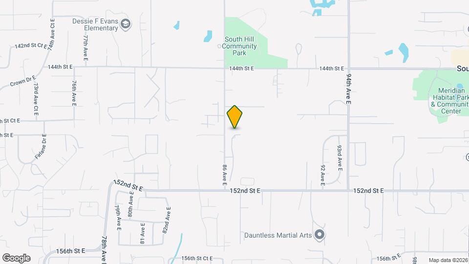 14801 87th Ave E Map and Location Details