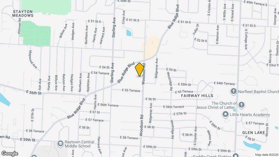 5436 Woodson Rd Map and Location Details