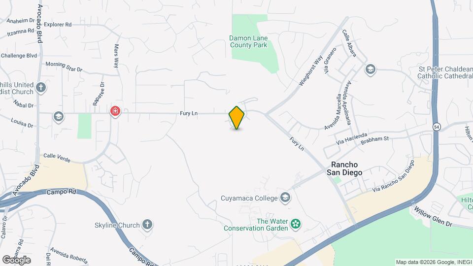 11519 Fury Ln Mapa y Detalles de la Ubicación