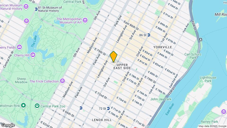 181 E 78th St Map and Location Details